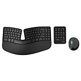 Kit Tastatura + Mouse Microsoft Sculpt Ergonomic Desktop, Wireless, Negru