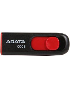 Memorie USB Adata C008 AC008-32G-RKD, 32GB, USB 2.0, Negru / Rosu