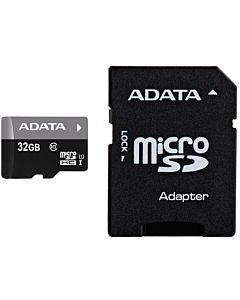 Card de memorie Adata microSDHC AUSDH32GUICL10-RA1, 32 GB, Clasa 10 + adaptor SD