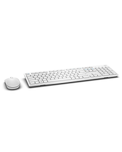 Kit Tastatura + Mouse Wireless Dell KM636, Alb