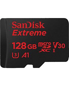 Card de memorie Micro SD SanDisk Extreme, 128GB, Clasa 10 + adaptor SD