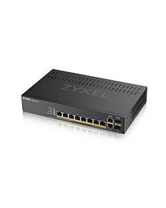 Zyxel GS1920-8HPv2 8 port GbE Smart Managed PoE Switch 2x GbE combo (RJ45/SFP)
