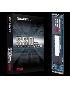 SSD GIGABYTE 256 GB, M.2 internal SSD, Form Factor 2280, PCI-Express 3.0 x4, NVMe 1.3, rata transfer r/w: 1700/1100 MB/s, IOPS r/w: 180K/250K