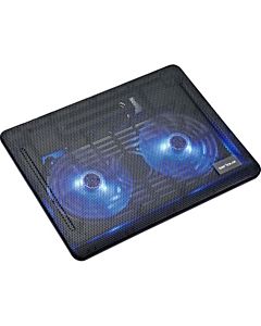 Cooler laptop Serioux NCP007, 10-15.6", 2 ventilatoare, USB, negru