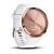 Ceas smartwatch Garmin Vivomove HR Sport, White Silicon Band, Rose Gold